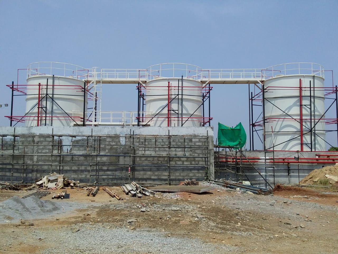 Vertical HSD Storage Tanks Space Efficient PESO Approved Installation